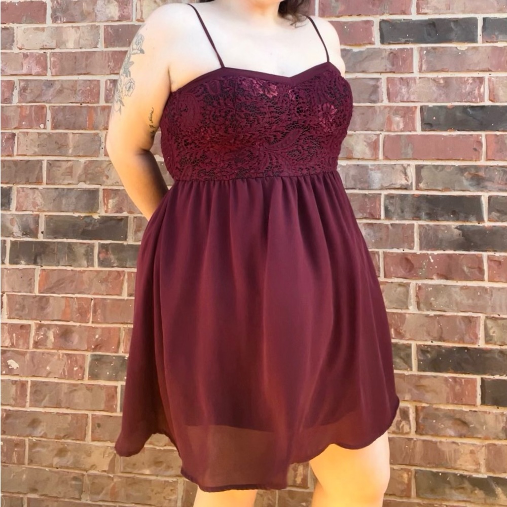 Xhilaration Maroon Dress